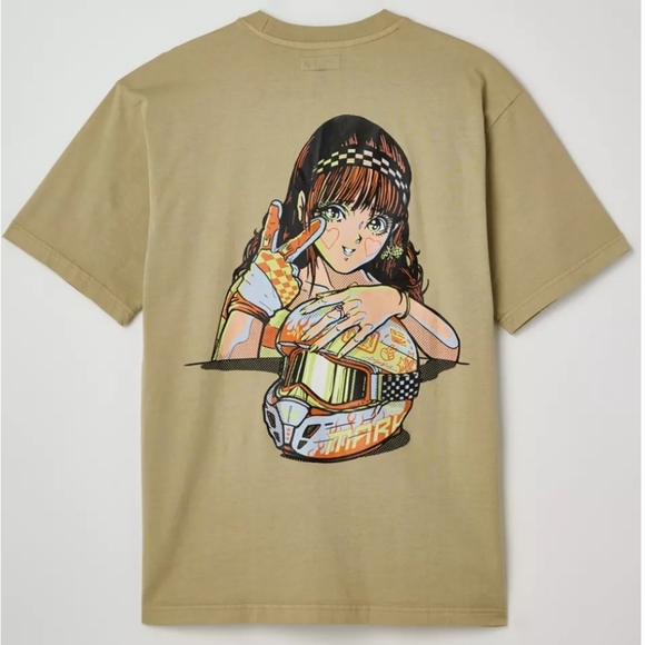 💥BUY 2 GET 1 FREE Market UO Exclusive On Any Sunday Tee Shirts, Size M & L, Tan - Picture 1 of 8